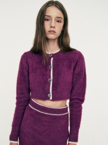 The Twinkle Cardigan Purple - LIE MEQUE - Modalova