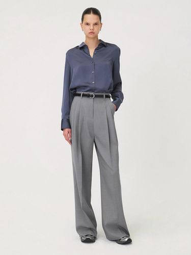 Nice Two Tuck Wool Slacks_GRAY - ONE - Modalova