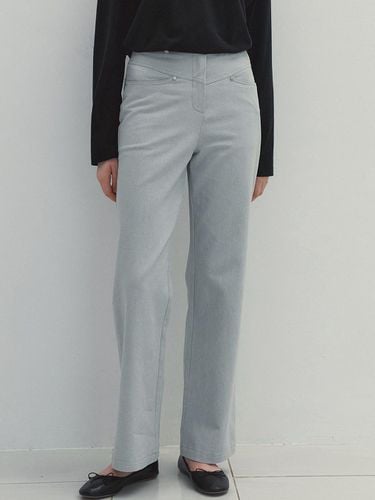 Rivet Point Straight Cotton Pants () - Neev - Modalova