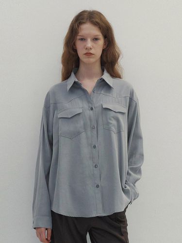 Modern Stitch Western Shirts (Gray) - Neev - Modalova