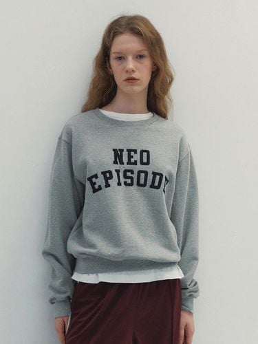 Neo Round Sweatshirt (Melange Gray) - Neev - Modalova