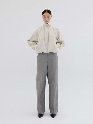 BACK BANDING STRAIGHT PANTS_GREY - REPLAIN - Modalova