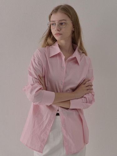 BASIC COTTON SHIRT PINK - camino - Modalova