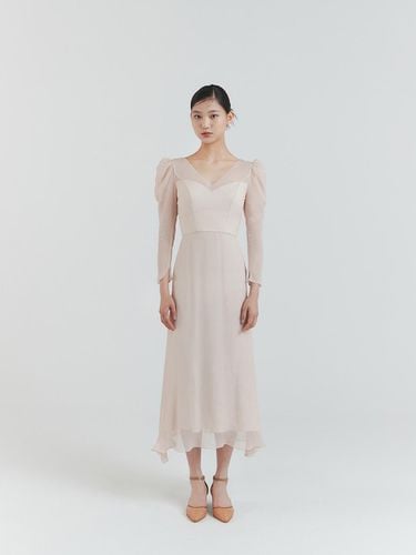 Pink yoru chiffon dress - FORMYSIS - Modalova