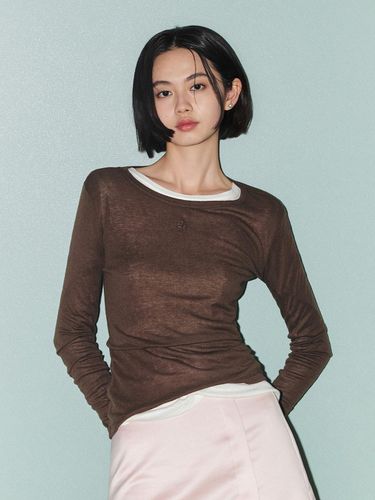 Wool Tencel Round Neck T-shirt - CITYBREEZE - Modalova