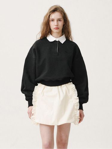 POLO BALLOON SWEATSHIRT_BLACK - EVMOIU - Modalova