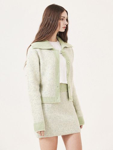 WOOL SAILOR CARDIGAN_LIGHT GREEN - EVMOIU - Modalova