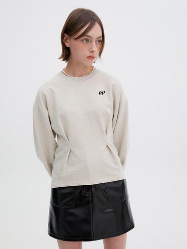 Volume Sleeve Embroidery Sweatshirt OW4AE8560 - OLIVE DES OLIVE - Modalova