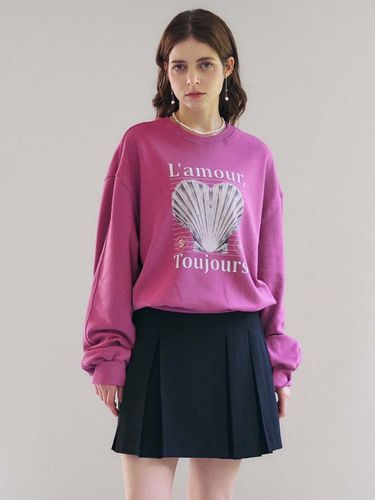 Clam heart sweatshirt_Purple - PLUNASTUDIO - Modalova