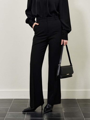 Slightly Bootscut Trouser_Black - PLUNASTUDIO - Modalova