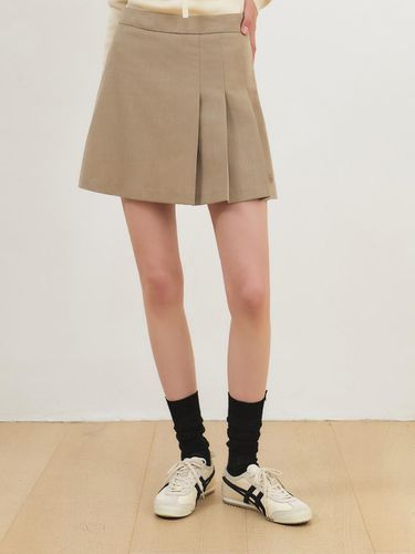 Pleated Pants Skirt - Camel Beige - CITYBREEZE - Modalova