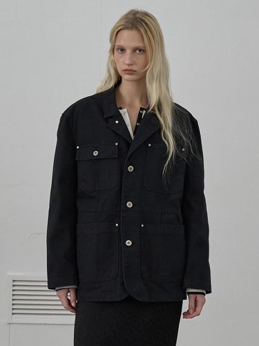 Oxford french work jacket_black - NUAKLE - Modalova