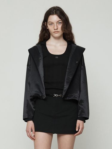 Semi-overfit hooded jumper [Black] - Current - Modalova