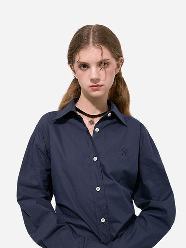 SAC Logo Basic Shirt Navy 4W2237301 - SALTANDCHOCOLATE - Modalova