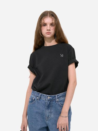 SAC Logo Oversized Fit Silket T-Shirt - SALTANDCHOCOLATE - Modalova