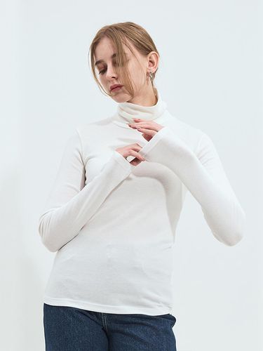 Tencewool Basic Turtleneck T-shirt 4W2245302 - SALTANDCHOCOLATE - Modalova