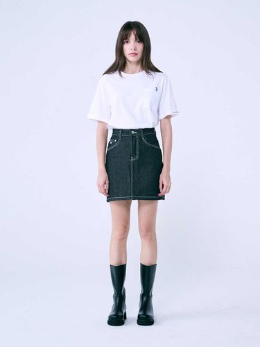 SAC Nonfade Denim Skirt 4W231Z002 - SALTANDCHOCOLATE - Modalova