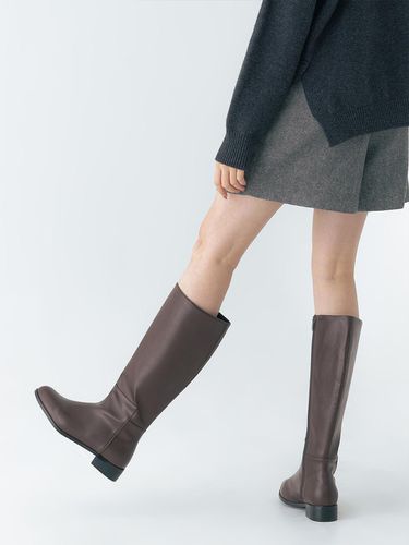 Ample Long Boots (3 cm/2 colors) - SALTANDCHOCOLATE - Modalova