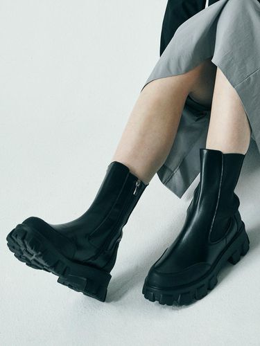 Chunky Sol Chelsea Boots (4 cm/2 colors) - SALTANDCHOCOLATE - Modalova