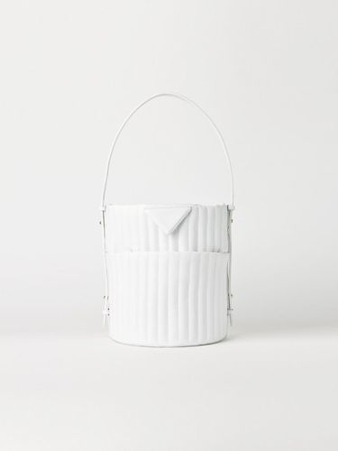 Rose Leather Bucket Bag White - AVECMOTO - Modalova