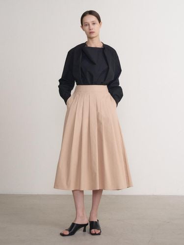 Pleats Skirt High Waist Beige - OER - Modalova