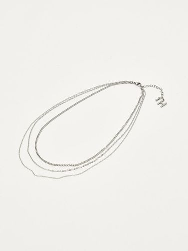 Three-chain neck lace [silver] - HELENE PARIS - Modalova