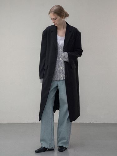 Modern Maxi Long Coat - Black - Siyazu - Modalova