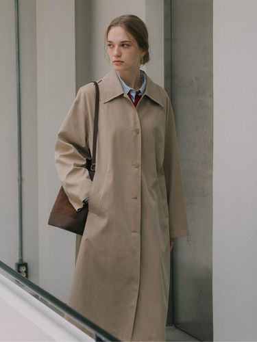 Maxi Trench Coat - Beige - Siyazu - Modalova