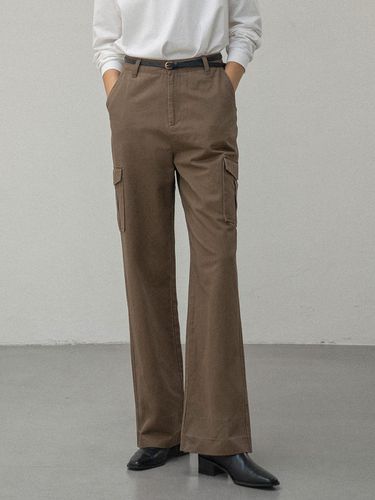 Straight Cargo Pants - Deep Brown - Siyazu - Modalova