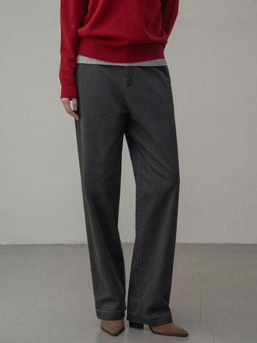 Straight Chino Pants - Charcoal - Siyazu - Modalova