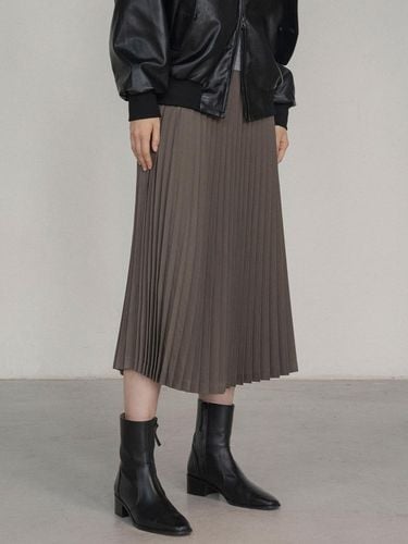 Wool Blend Pleated Skirt - Siyazu - Modalova