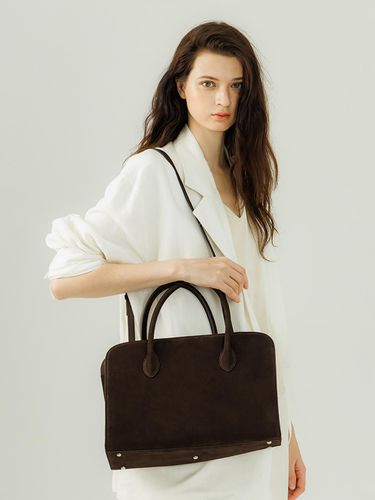 Marge tote bag medium brown - AVECMOTO - Modalova