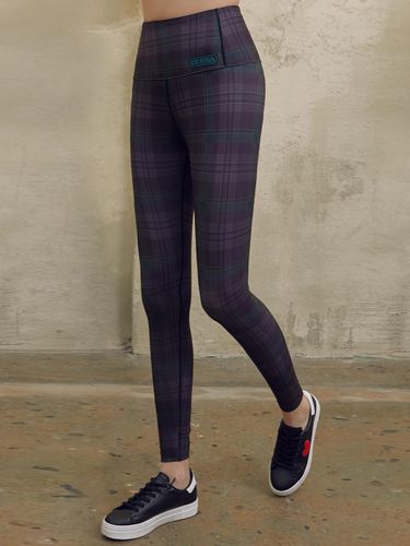 LS-19165) CHECK LEGGINGS DEEP GREEN - ROLAROLA - Modalova