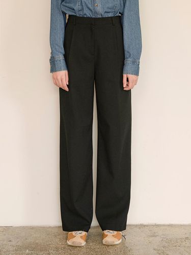 P3127 Daily back banding slacks_Black - vanone atelier - Modalova