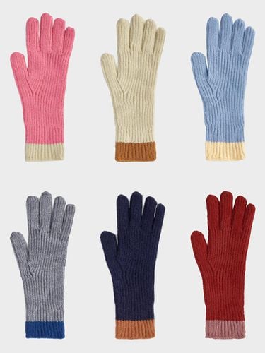 Two-tone, two-hole touch gloves 6 colors - PaperBoy - Modalova