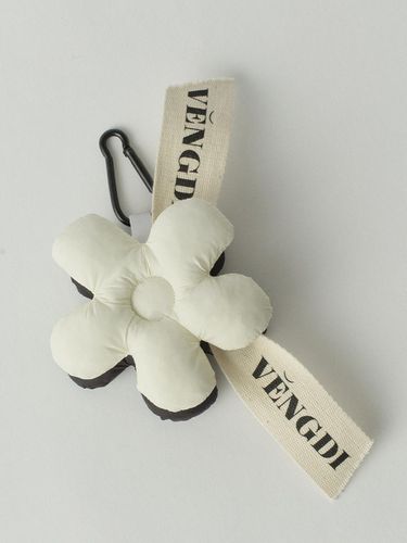 Padded Flower Keyring_White - VENGDI - Modalova