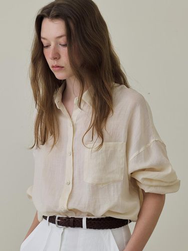 Ramie Loose Fit Shirt Beige - But’ton - Modalova