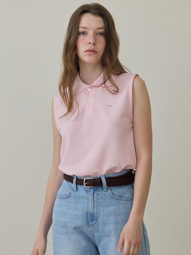 PK Collar Sleeveless T-Shirt Pink - But’ton - Modalova