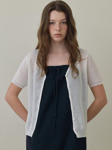 V Neck Half Sleeve Cardigan - But’ton - Modalova