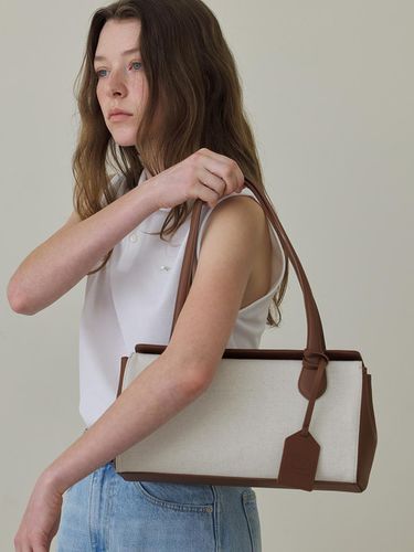 Button Canvas Leather Shoulder Bag - But’ton - Modalova