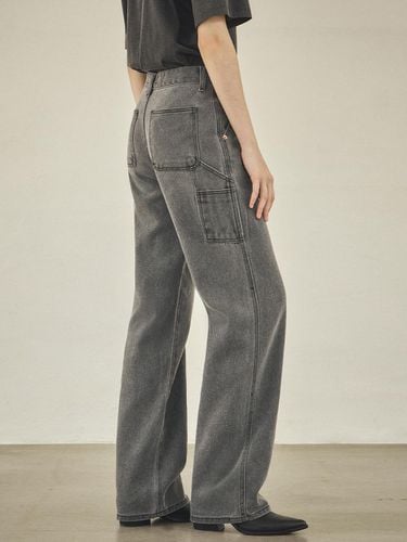 P3202 Wide Carpenter Pants_Charcoal - vanone atelier - Modalova