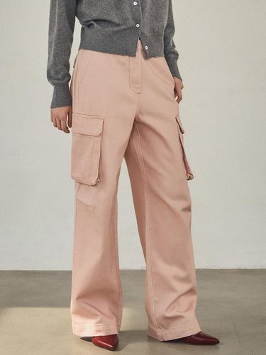 P3204 Pigment Cargo Pants_Pink - vanone atelier - Modalova