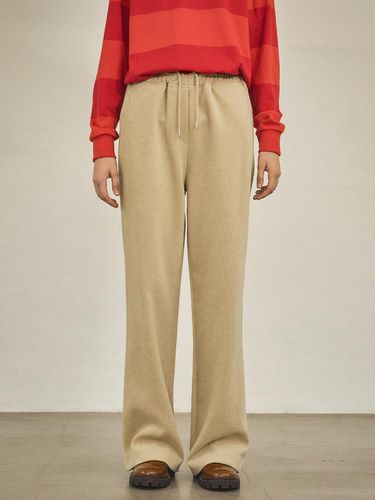 P3210 Velvet Corduroy BANDING Pants_Beige - vanone atelier - Modalova