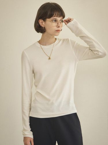 A3499 Soft Long Sleeve_Light Beige - vanone atelier - Modalova