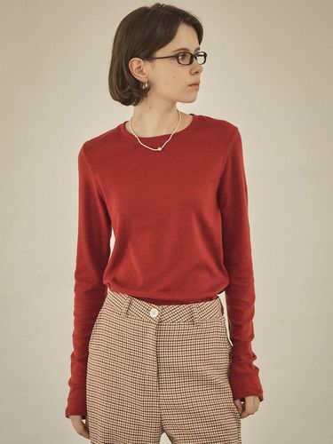 A3499 Soft Long Sleeve_Red - vanone atelier - Modalova