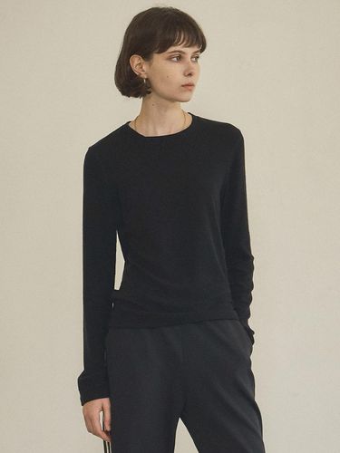 A3499 Soft Long Sleeve_Black - vanone atelier - Modalova