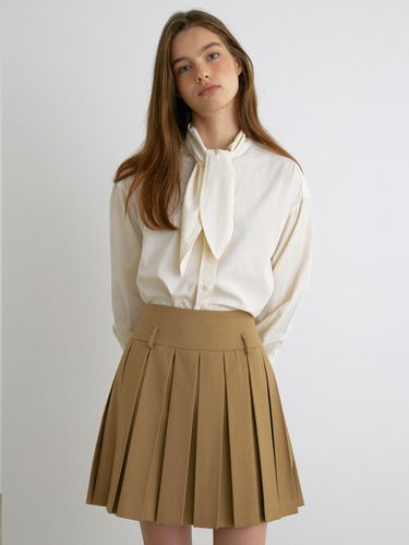 Pleats Mini Skirt Beige - But’ton - Modalova