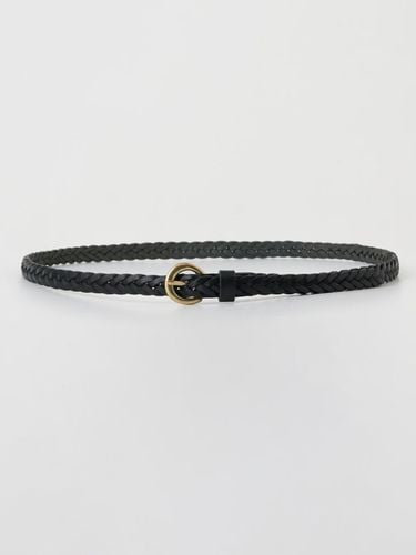 Round Leather Belt Black - But’ton - Modalova