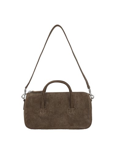 ZIPPER SMALL Bag_Coco Brown corduroy suede - MARGESHERWOOD - Modalova