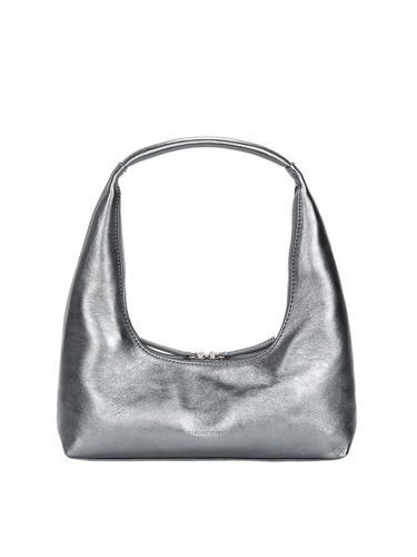 HOBO SHOULDER Bag_metallic grey foiled plain - MARGESHERWOOD - Modalova